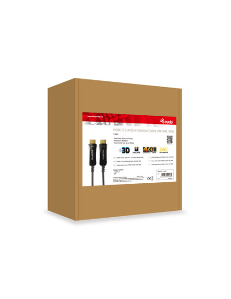 Equip 119431 Cavo ottico attivo HDMI 2.0, 50 m, 4K/60Hz