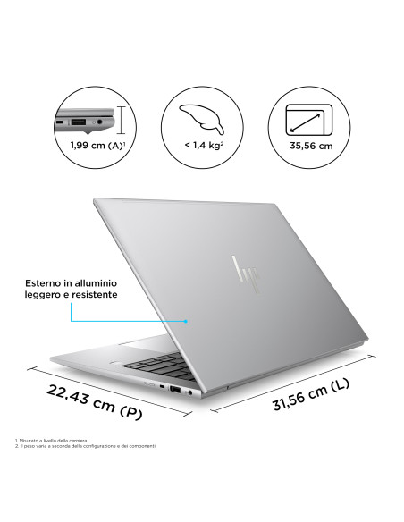 HP ZBook Firefly G10 A AMD Ryzen™ 7 PRO 7840HS Workstation mobile 35,6 cm (14") WUXGA 32 GB DDR5-SDRAM 1 TB SSD Wi-Fi 6 (802.1
