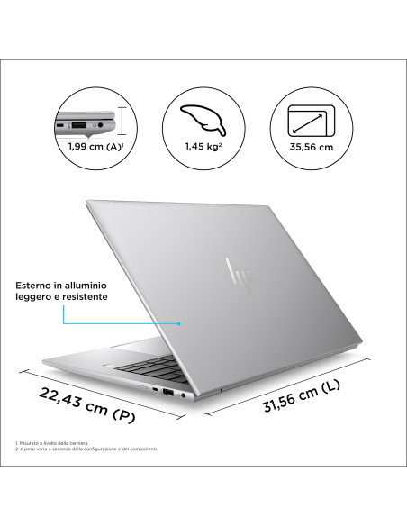 HP ZBook Firefly G10 Intel® Core™ i5 i5-1335U Workstation mobile 35,6 cm (14") WUXGA 32 GB DDR5-SDRAM 512 GB SSD NVIDIA RTX A