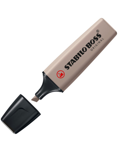 STABILO BOSS ORIGINAL NatureColors evidenziatore 4 pz Punta smussata Beige, Nero, Verde, Grigio chiaro