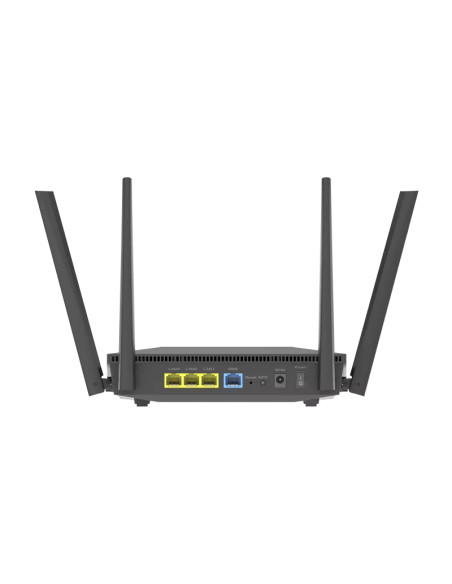 ASUS RT-AX52 AX1800 AiMesh router wireless Gigabit Ethernet Dual-band (2.4 GHz/5 GHz) Nero