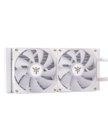 itek EVOLIQ 240 V2 ARGB (White Edition) Processore Kit di raffreddamento a liquido 12 cm Bianco