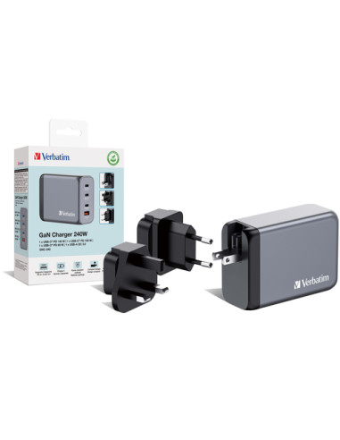 Verbatim GNC-240 Universale Nero, Grigio AC Ricarica rapida Interno