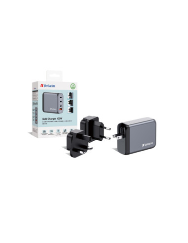 Verbatim GNC-100 Universale Nero, Grigio AC Ricarica rapida Interno