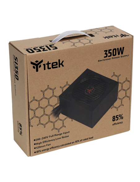 itek SI350 alimentatore per computer 350 W 24-pin ATX ATX Nero
