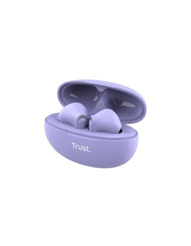 Trust Yavi Auricolare True Wireless Stereo (TWS) In-ear Musica e Chiamate USB tipo-C Bluetooth Viola