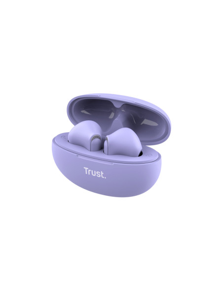 Trust Yavi Auricolare True Wireless Stereo (TWS) In-ear Musica e Chiamate USB tipo-C Bluetooth Viola