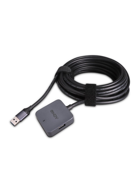 Lindy 43389 hub di interfaccia USB 3.2 Gen 1 (3.1 Gen 1) Type-A 5000 Mbit/s Nero, Grigio