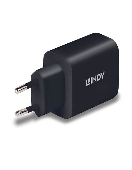 Lindy 73426 Caricabatterie per dispositivi mobili Universale Nero AC Ricarica rapida Interno
