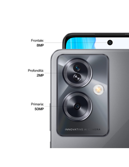 OPPO A79 5G Smartphone, AI Doppia fotocamera 50+2MP, Selfie 8MP, Display 6.72” 90HZ LCD FHD+, 5000mAh, RAM 8(Esp 4GB/6GB/8GB)+