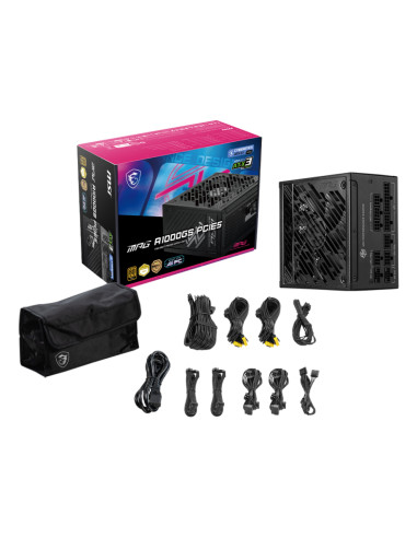 MSI MPG A1000GS PCIE5 alimentatore per computer 1000 W 24-pin ATX ATX Nero