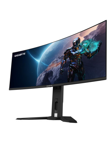 GIGABYTE Monitor da gioco curvo OLED WQHD MO34WQC da 34" - 3440 x 1440, 175Hz, 0.03ms, KVM, 250 cd/m², FreeSync Premium Pro, Di