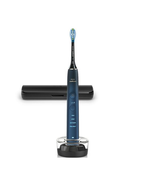 Philips Sonicare DiamondClean 9000 Series Spazzolino Elettrico Sonico Blu Special Edition, con custodia da viaggio HX9911/88