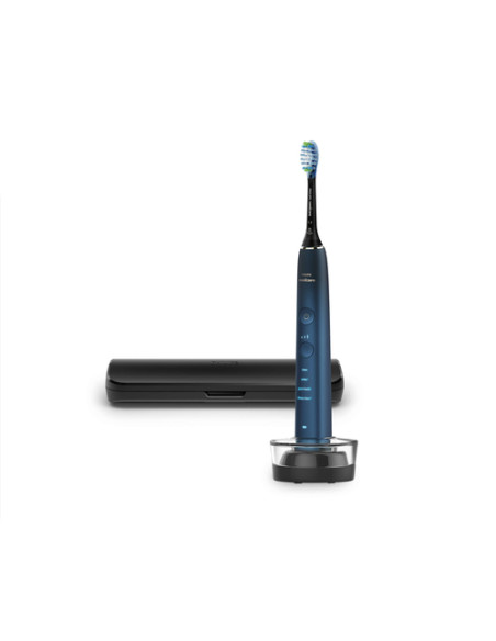 Philips Sonicare DiamondClean 9000 Series Spazzolino Elettrico Sonico Blu Special Edition, con custodia da viaggio HX9911/88