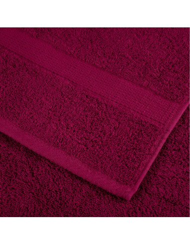 Set ASciugamani SOLUND 12 pz Bordeaux 600 gsm
