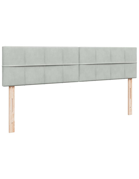 Struttura Letto Pouf con Materasso 160x200 cm in Velluto