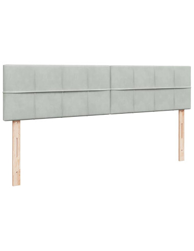 Struttura Letto Pouf con Materasso 160x200 cm in Velluto