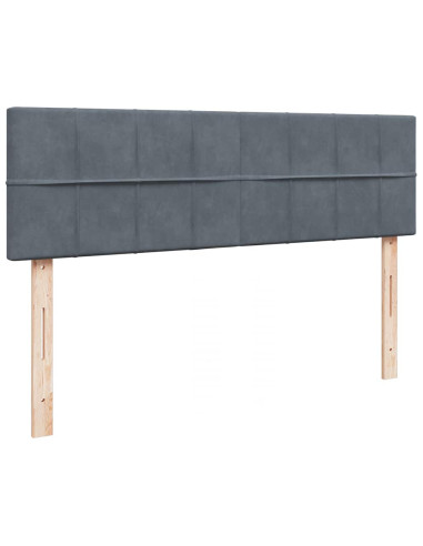 Struttura Letto Pouf con Materasso 140x200 cm in Velluto