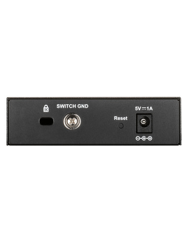 D-Link DGS-1100-05V2/E switch di rete Gestito L2 Gigabit Ethernet (10/100/1000) Nero