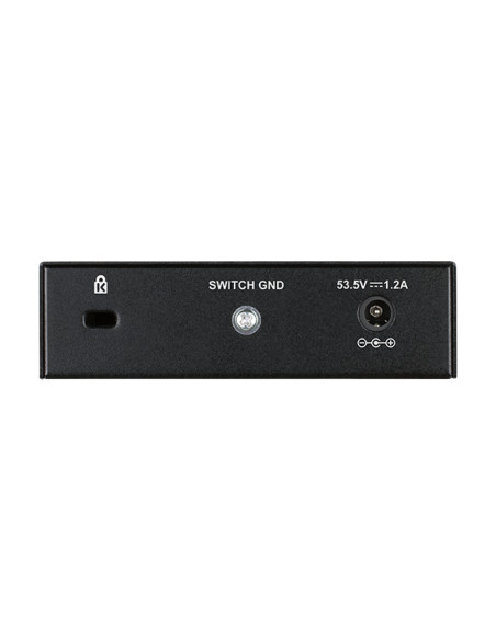 D-Link DGS-1005P/E switch di rete Non gestito Gigabit Ethernet (10/100/1000) Supporto Power over Ethernet (PoE) Nero