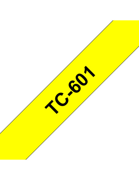 Brother TC-601 nastro per etichettatrice Nero su giallo