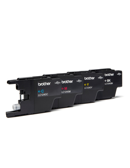 Brother LC1240VALBP cartuccia d'inchiostro 4 pz Originale Nero, Ciano, Magenta, Giallo