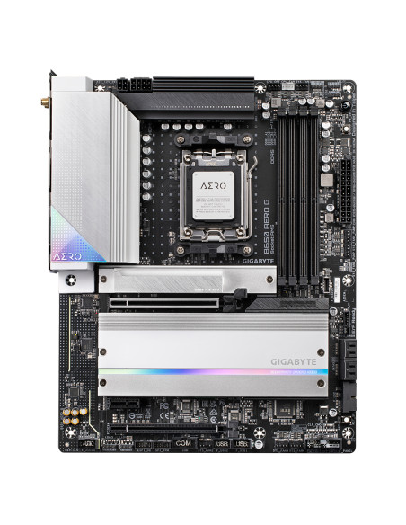 GIGABYTE B650 AERO G Scheda madre - Supporta CPU AMD Ryzen serie 9000, fino a 8000 MHz DDR5 (OC), 1xPCIe 5.0 + 2xPCIe 4.0 M.2, L