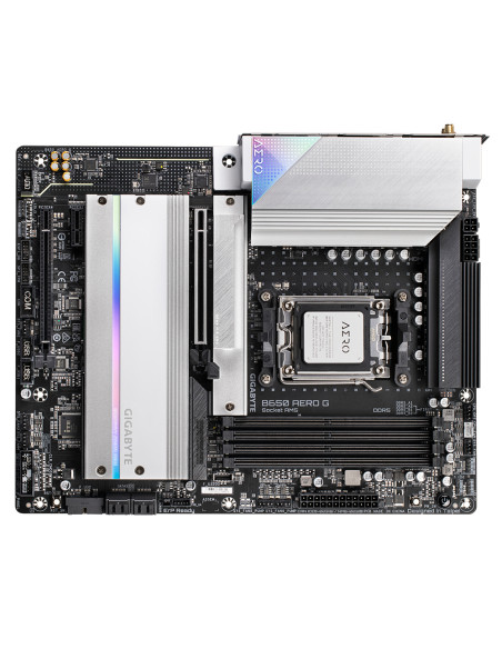 GIGABYTE B650 AERO G Scheda madre - Supporta CPU AMD Ryzen serie 9000, fino a 8000 MHz DDR5 (OC), 1xPCIe 5.0 + 2xPCIe 4.0 M.2, L
