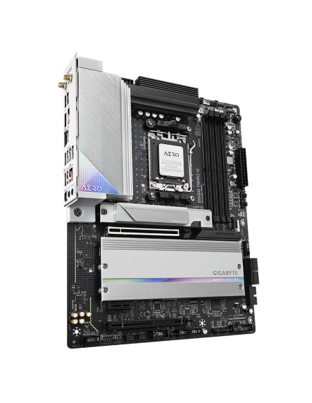 GIGABYTE B650 AERO G Scheda madre - Supporta CPU AMD Ryzen serie 9000, fino a 8000 MHz DDR5 (OC), 1xPCIe 5.0 + 2xPCIe 4.0 M.2, L