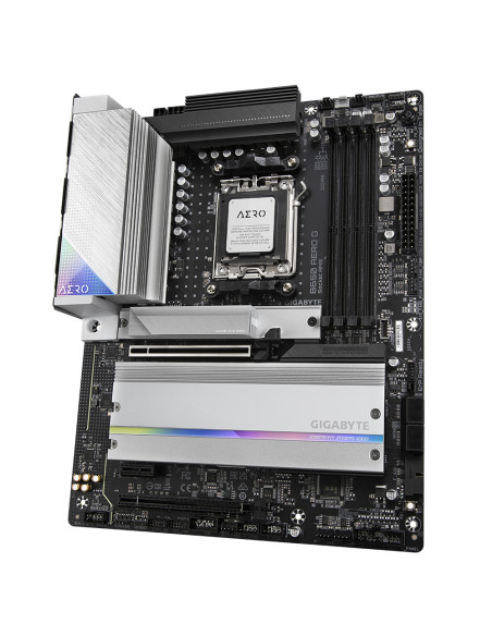 GIGABYTE B650 AERO G Scheda madre - Supporta CPU AMD Ryzen serie 9000, fino a 8000 MHz DDR5 (OC), 1xPCIe 5.0 + 2xPCIe 4.0 M.2, L