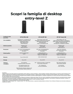 HP Z2 Tower G9 Intel® Core™ i7 i7-14700 32 GB DDR5-SDRAM 1 TB SSD NVIDIA T1000 Windows 11 Pro Stazione di lavoro AI Workstati 2