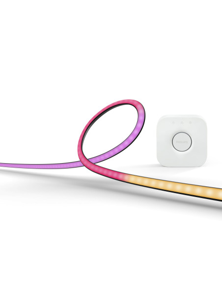 Philips Hue White and Color Ambiance Lightstrip Gradient per PC 32 -34" Starter kit + Hue Bridge
