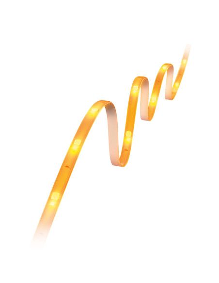 WiZ Striscia LED WiFi, Luce Bianca o Colorata Dimmerabile, 4 M, 11W, Alimentatore Incluso, Tecnologia SpaceSense, Controllo Voca