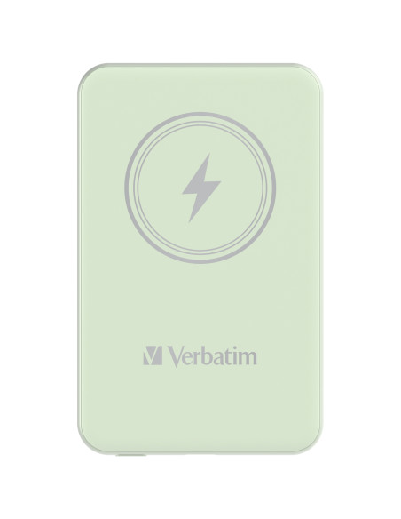 Verbatim Charge 'n' Go Polimeri di litio (LiPo) 5000 mAh Carica wireless Verde
