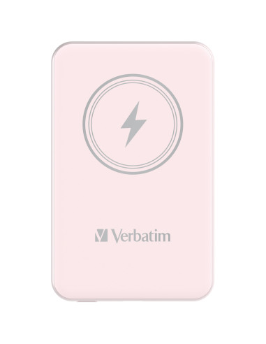 Verbatim Charge 'n' Go Polimeri di litio (LiPo) 5000 mAh Carica wireless Rosa