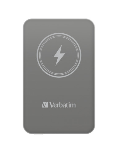 Verbatim Charge 'n' Go Polimeri di litio (LiPo) 5000 mAh Carica wireless Grigio