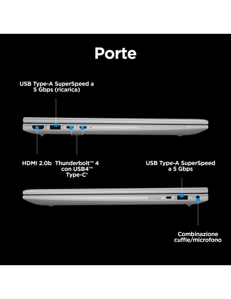 HP ZBook Firefly G11 Intel Core Ultra 7 155H Workstation mobile 35,6 cm (14") WUXGA 32 GB DDR5-SDRAM 1 TB SSD NVIDIA RTX A500 Wi