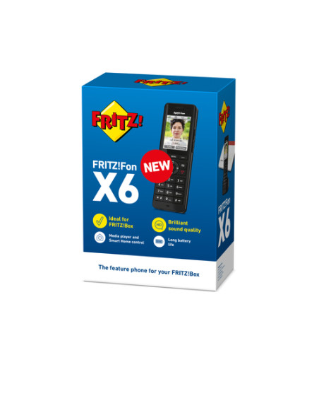 Fon FRITZ! X6 INT Telefono DECT Identificatore di chiamata Nero