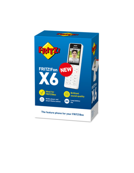 FRITZ!Fon X6 Telefono DECT Identificatore di chiamata Bianco