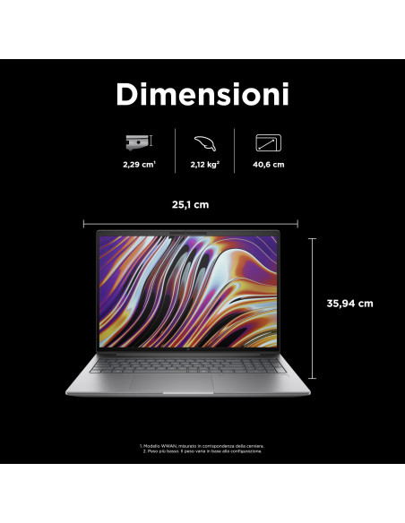 HP ZBook Power G11 Intel Core Ultra 7 155U Workstation mobile 40,6 cm (16") WUXGA 16 GB DDR5-SDRAM 512 GB SSD NVIDIA RTX A500 Wi