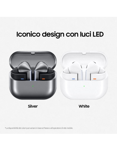 Samsung Galaxy Buds3 Pro Auricolari AI in-ear True Wireless, Speaker a 2 vie, Audio Hi-Fi, Impermeabilità IP57, Silver