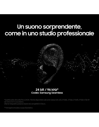 Samsung Galaxy Buds3 Pro Auricolari AI in-ear True Wireless, Speaker a 2 vie, Audio Hi-Fi, Impermeabilità IP57, Silver
