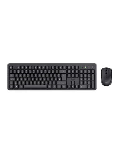 Trust TKM-360 tastiera Mouse incluso Ufficio RF Wireless QWERTY Italiano Nero