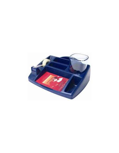 PORTAOGGETTI TAVOLO BLU OPACO