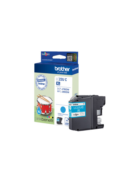 Brother LC22UC cartuccia d'inchiostro 1 pz Originale Ciano