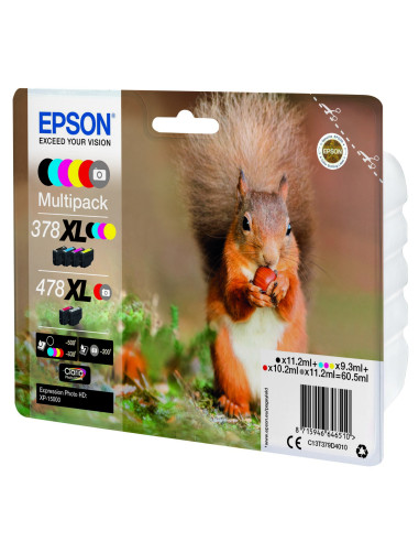Epson Squirrel Multipack 6-colours 378XL / 478XL Claria Photo HD Ink