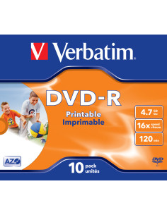 Verbatim 43521 DVD vergine 4,7 GB DVD-R 10 pz 2