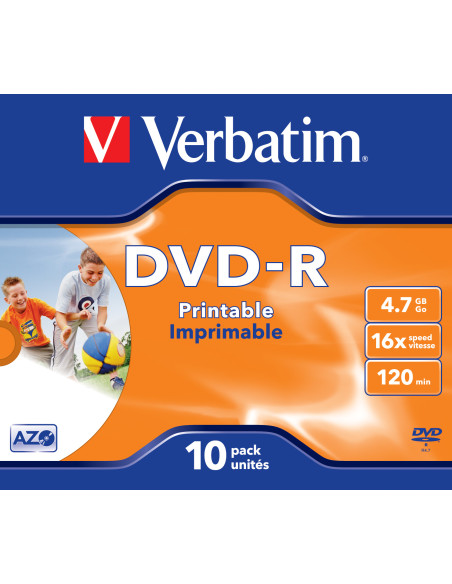 Verbatim 43521 DVD vergine 4,7 GB DVD-R 10 pz