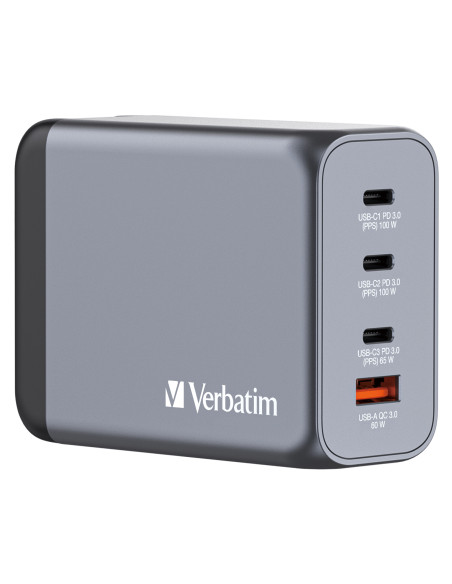 Verbatim GNC-200 Universale Nero, Grigio AC Ricarica rapida Interno