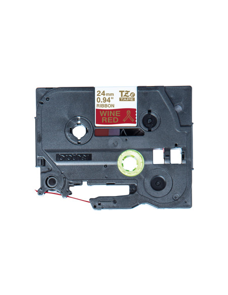 Brother TZE-RW54 nastro per etichettatrice Oro su rosso